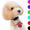 Nuevo diseño de accesorios de etiqueta de mascota de collar de perros de aleación